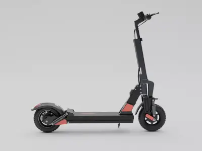 Electrical Cycle Low-poly 3D model