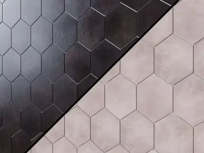 HexArt Porcelain Tile 3D model