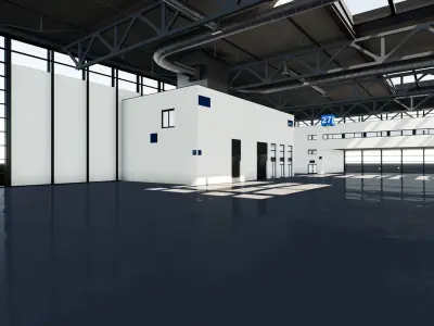 Warehouse 001 UE4 3D model
