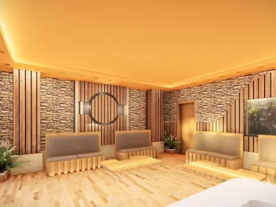 coffeshop reception 3D model