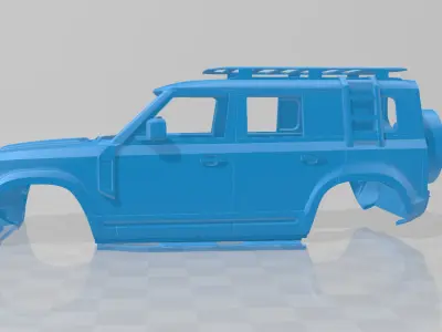 Land Rover Defender Explorer - Body Car 3D Model 3D print model