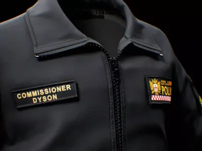 English Police Softshell Jacket  for GTA FIVEM  Low-poly 3D model