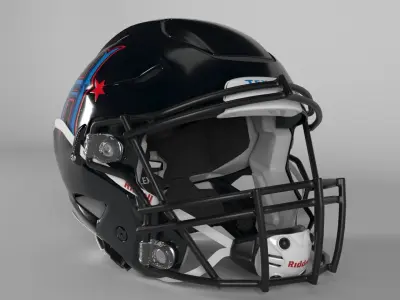 HOUSTON TEXANS Helmet Football AFC SOUTH PBR updated 2025 3D model