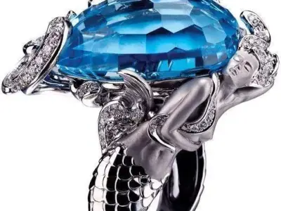 Ring Mermaid 3D print model