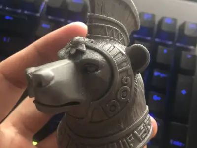 bear sculpture 3D print model