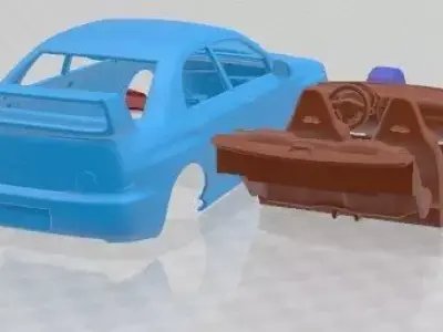 Subaru Impreza STi 2003 Printable Car 3D print model