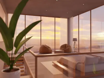 Meta Homes - 01 - Baked Low-poly 3D model