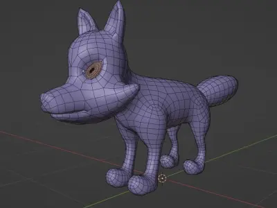 Stylize Fox Low-poly 3D model
