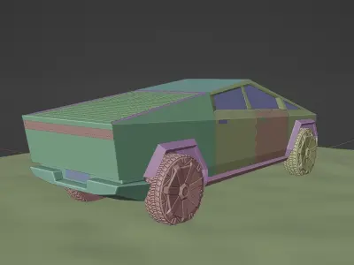 Tesla CYBERTRUCK 3D model 5