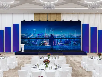 stage with hall with game  3D model