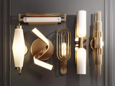 bracket light 3D model purchase