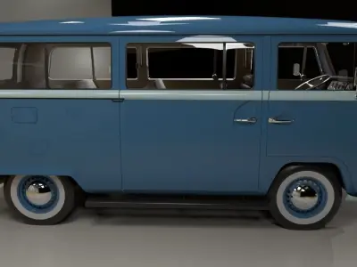 Volkswagen Combi T2 1970  3D model