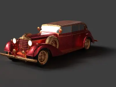 Chinese vintage car   3D model