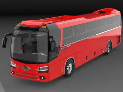 Kia Granbird SIlkroad 2015 Low-poly 3D model