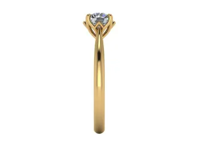 Solitaire Diamond Fashion Ring R5 3D print model