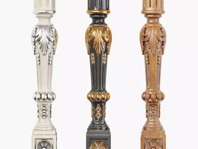 Classic baluster 03 3D model