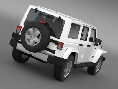 Jeep Wrangler Unlimited 2011 3D model