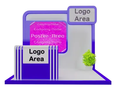  Booth Exhibition Stand A15c 3D model