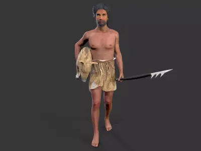 hominid Low-poly 3D model