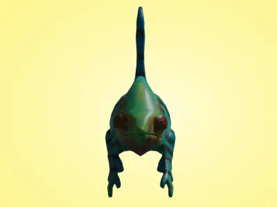 Chameleon Low-poly 3D model