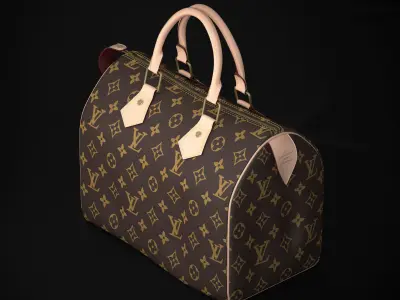 Louis Vuitton Speedy 25 Bag Low-poly 3D model