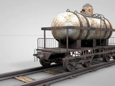 Old Railtank 3D model