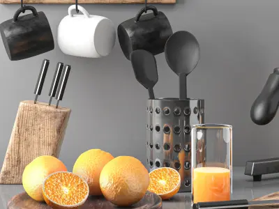 kitchen set 6  3D model