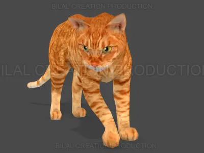 Animated Cat 3D model