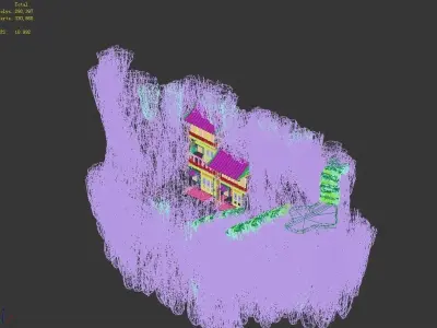 Game Mountain Architecture - House 63 3D model