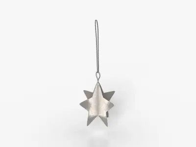 Deco Ornam Star Low-poly 3D model