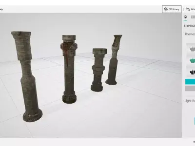 Pillar model 3D model