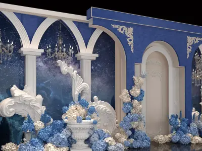 wedding stage 3D model