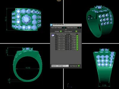 Man Wedding Ring 276 3D print model