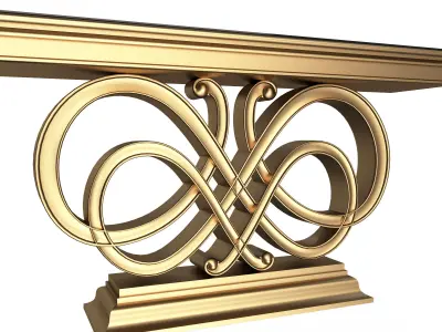 Luxury Console Table 03 Low-poly 3D model