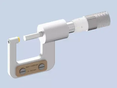 Micro Meter Screw Gauge Assembly  3D print model