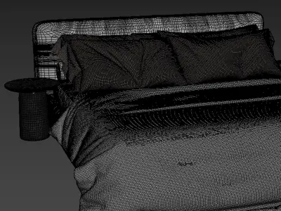 RH Modena Bed 3D model