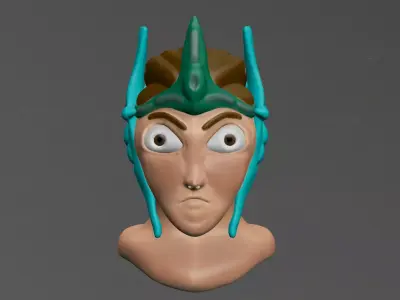 Angry Character 3D model