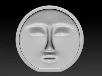 Decorative Face Candle 3D print model