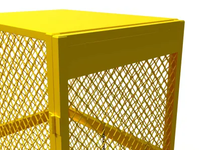 3D model of a box for a gas cylinder 3D model