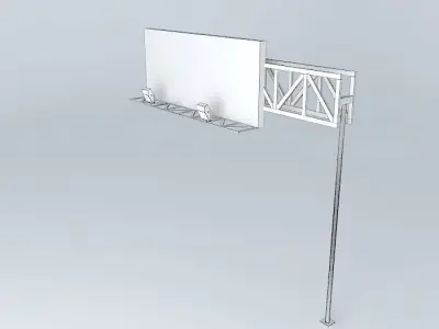 Edit me! Freeway sign Free 3D model