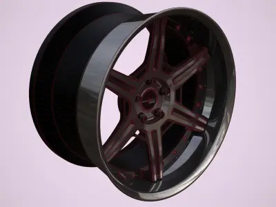 SSR Wheels  Low-poly 3D model