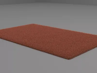 carpet rug Low-poly 3D model