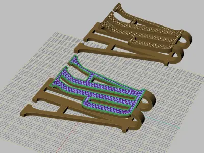 AP Money Clip with stones 3D print model