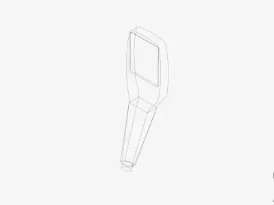 Shower - Hand Piece - Luxury - Garment Low-poly 3D model