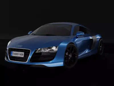 Audi R8 V10 2008-2012 3D model