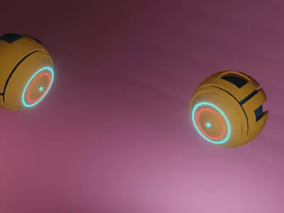 scifi drone Free low-poly 3D model