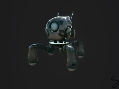 LilRobot robot Free low-poly 3D model