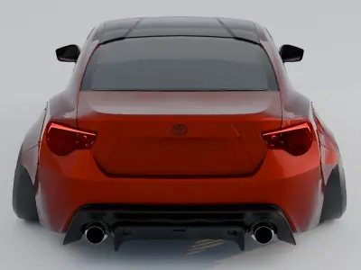toyota gt86 3D model by hydersharjeel4