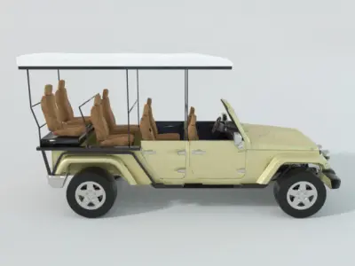 Land Rover Safari Low-poly 3D model