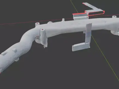 Subaru EJ25Engine Coolant Crossover 14050AA300 3D model